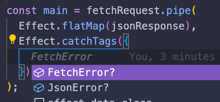 All the error tags appear in the autocomplete suggestions in the IDE. No need to manually check errors and tags