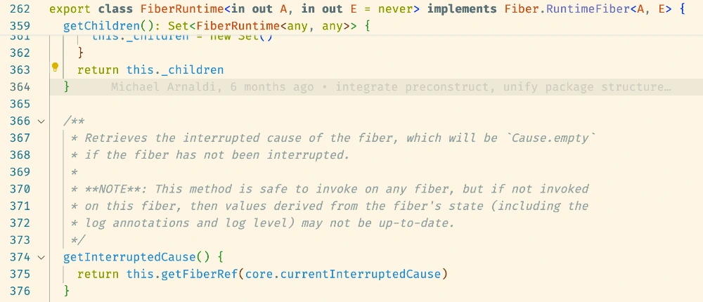 Example API where Cause.Empty is returned when no interrupt has occurred