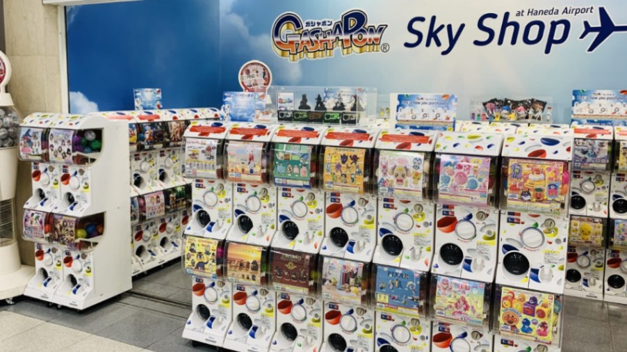 Stores full of Gachapon machines are everywhere in Japan. You will quickly spot them from the moment you land in the airport