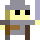 8x8 sprite, using 1 pixel for both eyes