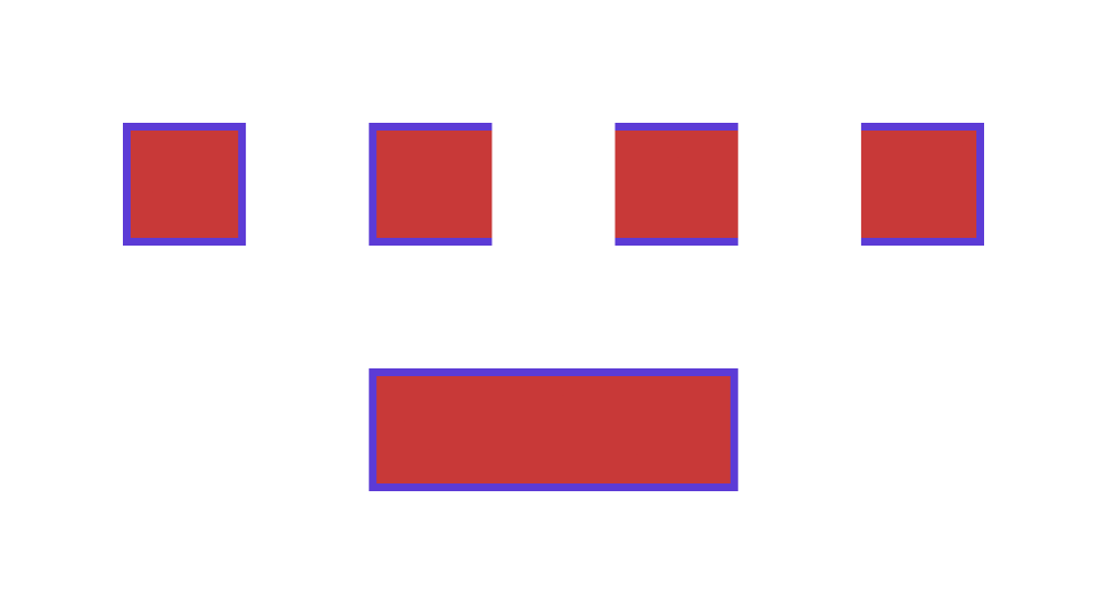 Add 3 new tiles and compose them to form a rectangle with a 1-pixel border